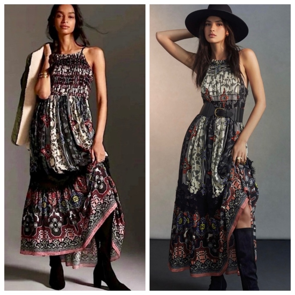 BHANUNI BY JYOTI 🌹 Halter Maxi Dress - Size S - Picture 2 of 9